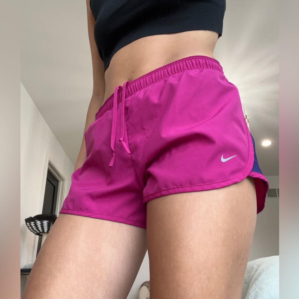 Nike athletic shorts pink